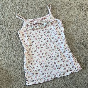 Children’s place like new tank top with ruffles